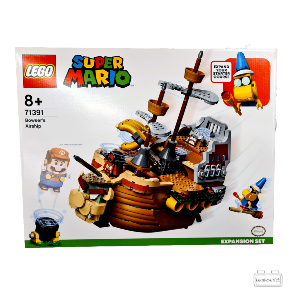 2-in-1: Bowser’s Airship & Mario Starter Course at  Lend-a-Brick.