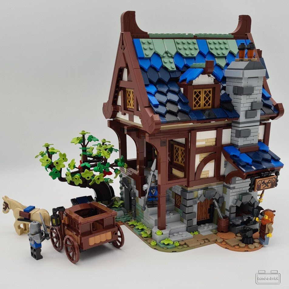 Rent LEGO set Medieval Blacksmith at Lend a Brick